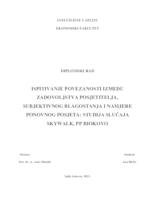 prikaz prve stranice dokumenta Ispitivanje povezanosti između zadovoljstva posjetitelja, subjektivnog blagostanja i namjere ponovnog posjeta: Studija slučaja Skywalk, PP Biokovo