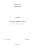 prikaz prve stranice dokumenta Analiza boniteta poslovanja na primjeru Brodosplita d.d.