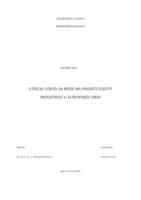 prikaz prve stranice dokumenta UTJECAJ COVID-19 KRIZE NA PRIVATE EQUITY INDUSTRIJU U EUROPSKOJ UNIJI