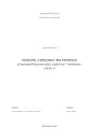 prikaz prve stranice dokumenta PROMJENE U VRIJEDNOSTIMA POTROŠNJE (CONSUMPTION VALUES): KONTEKST PANDEMIJE COVID-19