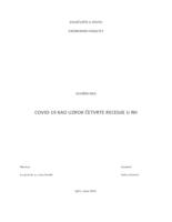 prikaz prve stranice dokumenta COVID-19 kao uzrok četvrte recesije u RH