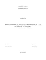 prikaz prve stranice dokumenta Financijska analiza poslovanja Atlantic grupe d.d. i efekt covid-19 pandemije
