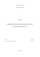 prikaz prve stranice dokumenta KOMPARATIVNA ANALIZA KRETANJA INFLACIJE U REPUBLICI HRVATSKOJ I EU