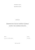 prikaz prve stranice dokumenta Komparativna analiza sadržaja godišnjih izvješća triju srednjih poduzeća