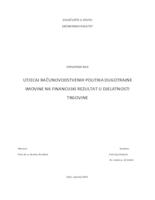 prikaz prve stranice dokumenta Utjecaj računovodstvenih politika dugotrajne imovine na financijski rezultat u djelatnosti trgovine