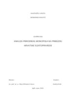 prikaz prve stranice dokumenta Analiza prirodnog monopola na primjeru Hrvatske elektroprivrede