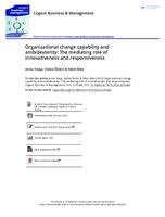 prikaz prve stranice dokumenta Organizational change capability and ambidexterity: The mediating role of innovativeness and responsiveness