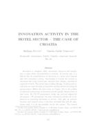 prikaz prve stranice dokumenta INNOVATION ACTIVITY IN THE HOTEL SECTOR – THE CASE OF CROATIA