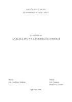 prikaz prve stranice dokumenta ANALIZA IPO NA ZAGREBAČKOJ BURZI