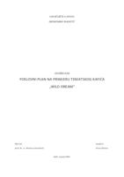 prikaz prve stranice dokumenta Poslovni plan na primjeru tematskog kafića "Wild dream" 