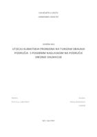 prikaz prve stranice dokumenta Utjecaj klimatskih promjena na turizam obalnih područja s naglaskom na područje Srednje Dalmacije