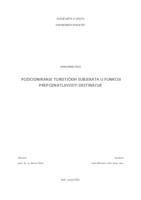 prikaz prve stranice dokumenta Pozicioniranje turističkih subjekata u funkciji prepoznatljivosti destinacije
