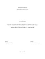 prikaz prve stranice dokumenta Utjecaj digitalne transformacije na inovacije i konkurentsku prednost poduzeća 