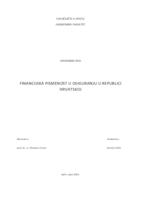 prikaz prve stranice dokumenta Financijska pismenost u osiguranju u Republici Hrvatskoj