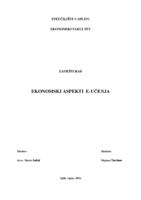 prikaz prve stranice dokumenta EKONOMSKI ASPEKTI E-UĈENJA