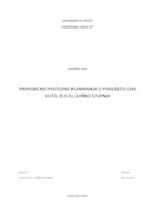 prikaz prve stranice dokumenta Provođenje postupka planiranja u poduzeću CIAK AUTO, d.o.o., Gornji Stupnik